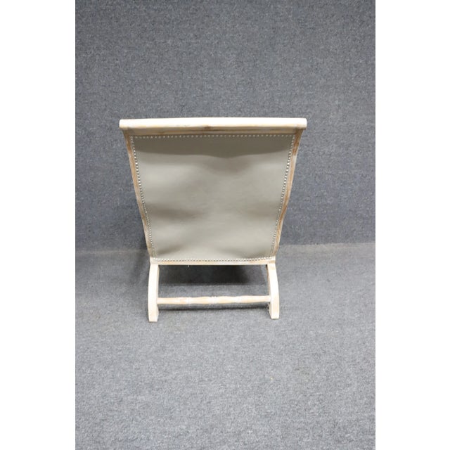 Campeche Style Lolling Chair & Ottoman Set For Sale - Image 9 of 11