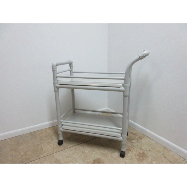 1990s Vintage Mid-Century Outdoor Bar Cart For Sale - Image 5 of 11