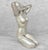 Vintage 12" Art Deco Nude Women Iridescent Ceramic Sculpture For Sale - Image 4 of 9