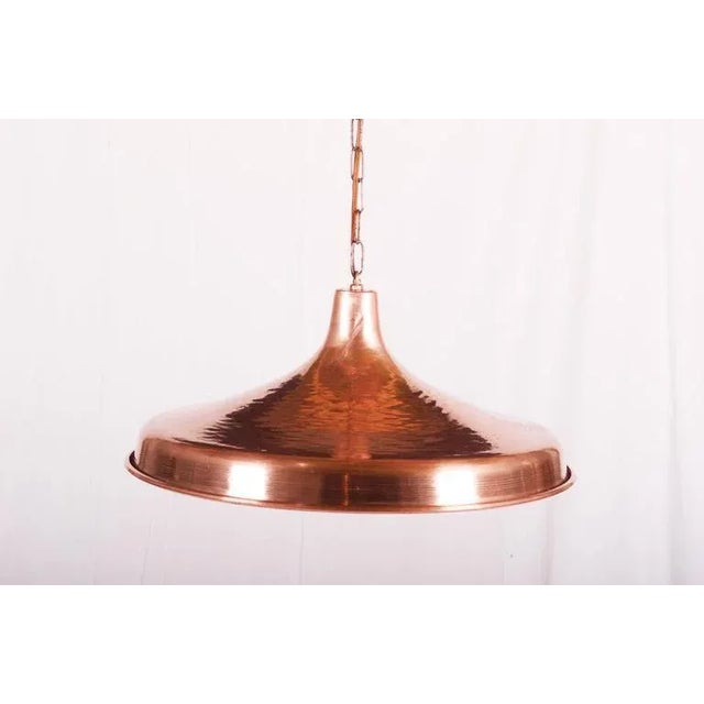 Danish Hammered Copper Pendant, 1950s For Sale - Image 10 of 10