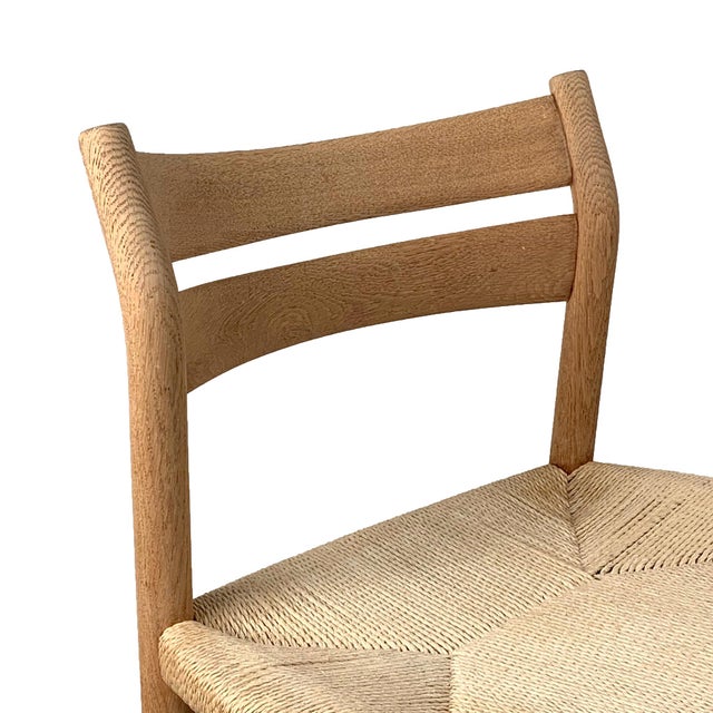 Vintage Danish Oak Rope Cord Dining Chair by Mogensen Chairish