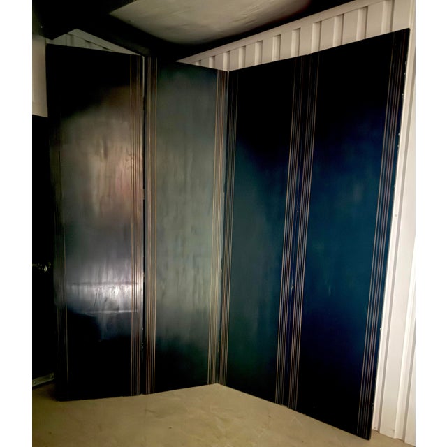 Wood 1980s Trompe l'Oeil Architectural Folly Four Panel Screen - Piero Fornasetti Homage For Sale - Image 7 of 12