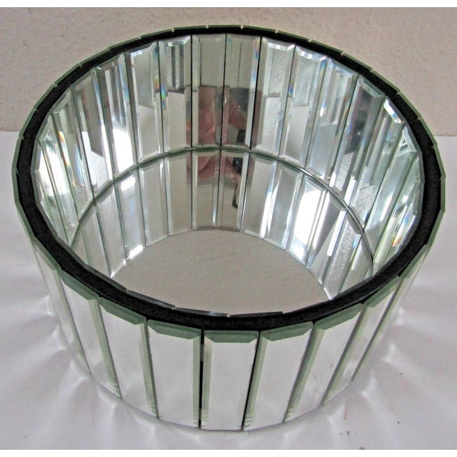 2020s Matching Pair of Howard Elliott 99176 Prism Mirror Round Wall Decor Planter For Sale - Image 5 of 9