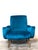 Blue Cobalt Blue Lady Armchair by Marco Zanuso for Arflex, Italy, 1955 For Sale - Image 8 of 14