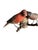 A pair of folk art birds from Austria — hand carved wood. Measures 9" x 4" x 3.25". A charming folk-art pair for a shelf,...