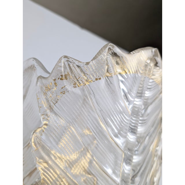 Large Gold Leaf and Murano Glass Wall Lights from Barovier & Toso, 1980s, Set of 2 For Sale - Image 15 of 17