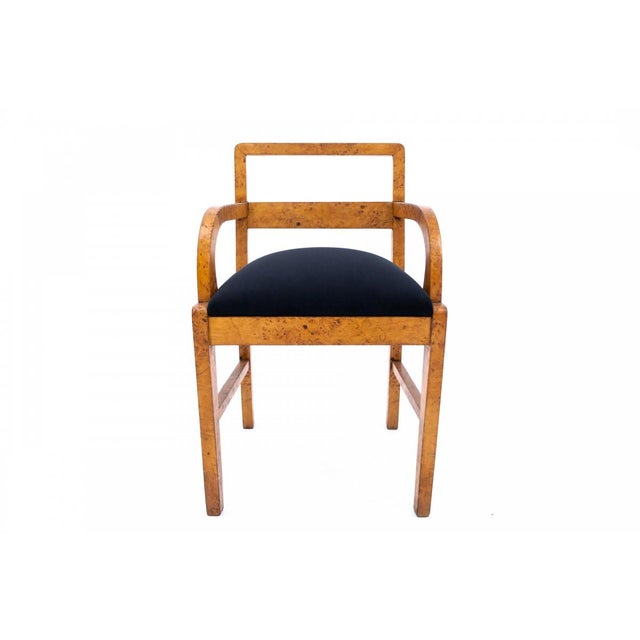 1940s Art Deco Armchairs, Poland, 1940s, Set of 2 For Sale - Image 5 of 11
