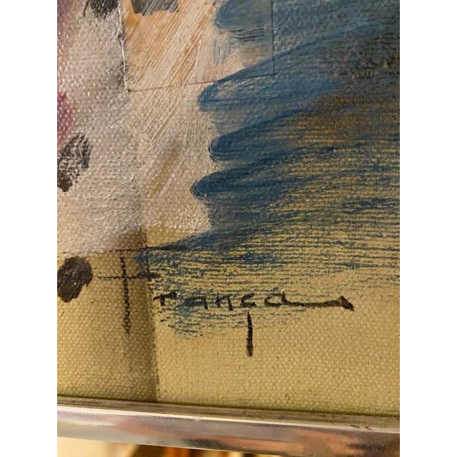 Brazilian artist Ozz Franca reflects on performance, identity, and detachment in this mixed-media composition. Two figures...