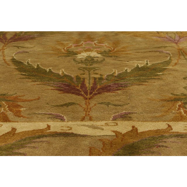 Vintage Turkish Oushak Rug - 07'11 X 09'08 For Sale - Image 4 of 9