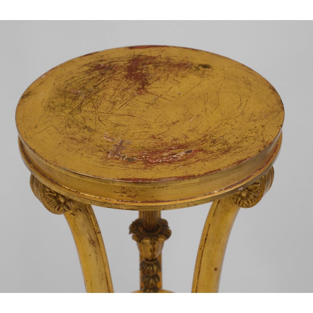 Antique Gesso and Giltwood Torchère, 1880s For Sale - Image 9 of 14