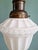 Art Deco Pendant Light in Molded White Pressed Glass, 1920s-1930s For Sale - Image 9 of 15