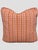 Beautiful custom made box pillow pair in Schumacher Tarnby Stripe in Coral. White tape, coral cord. Down blend inserts....