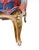 Mid 20th Century Vintage French Country Bergère Chairs in Red and Blue Houndstooth, a Pair For Sale - Image 5 of 11