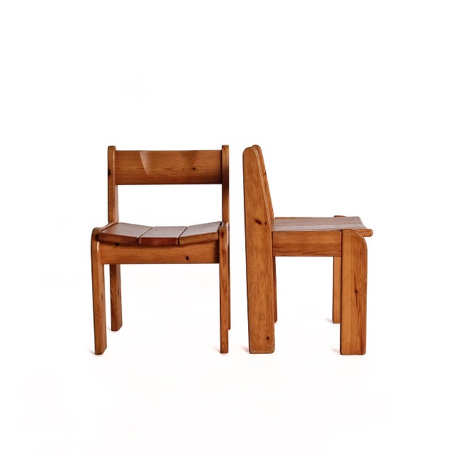 Wood Pine Dining Chairs by Ate van Apeldoorn, 1972, Set of 4 For Sale - Image 7 of 10