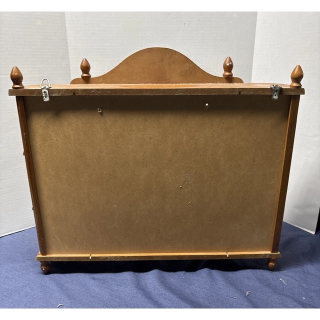 Mid-Century Modern Vintage MCM Double Door Curio Cabinet For Sale - Image 3 of 9