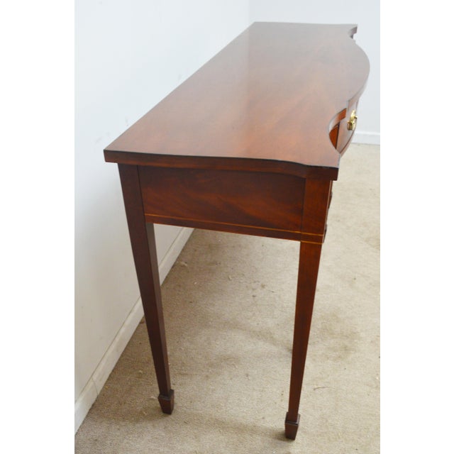 Traditional Baker Historic Charleston Mahogany Console Table For Sale - Image 3 of 12