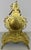 French Ornate Brass Mantel Clock with Key For Sale - Image 13 of 16