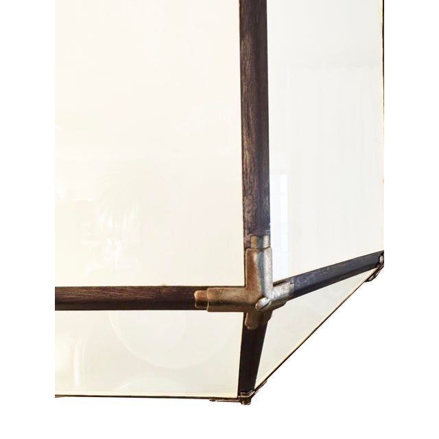 Octagonal Lantern Chandelier Overall height with chain: 66"