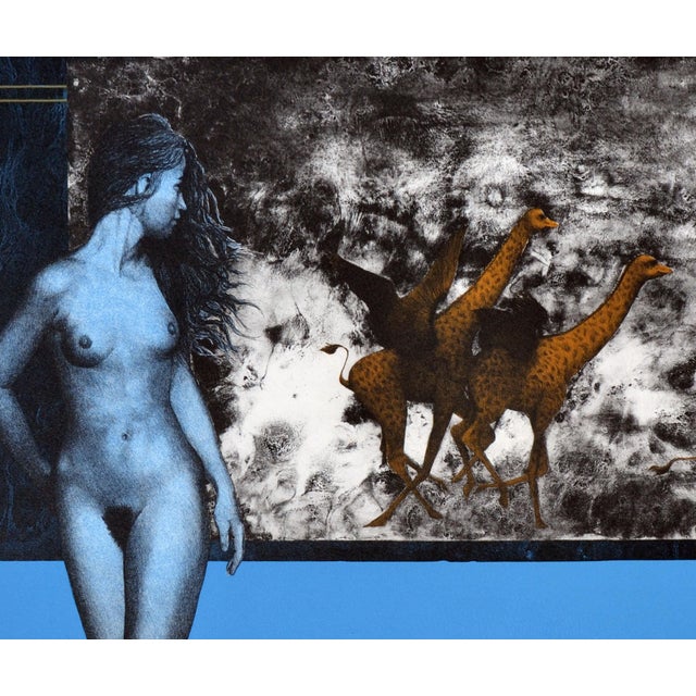 Vintage Figurative Abstract Limited Edition Print "One in and Two Out" by Robert R. Malone For Sale - Image 4 of 8