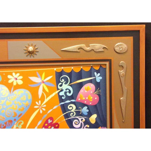 Impressionist Anton Arkhipov From the Heart Original Oil Painting on Canvas Custom Framed Art For Sale - Image 3 of 6