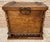 Vintage Wood Chest with Turned Columns, 1920s For Sale - Image 4 of 12
