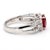 Metal Gia Certified 2 Carat Burma Ruby Diamond Platinum Cocktail Ring, Size 5.75 For Sale - Image 7 of 13