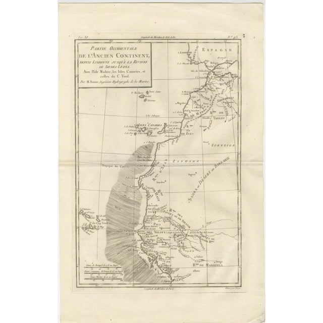 Antique Map of West Africa, 1780 For Sale - Image 3 of 12