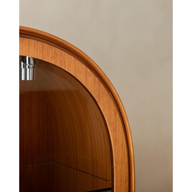 Mid-Century Teak Arched Display Cabinet from Brinkmann, 1980s For Sale - Image 10 of 18
