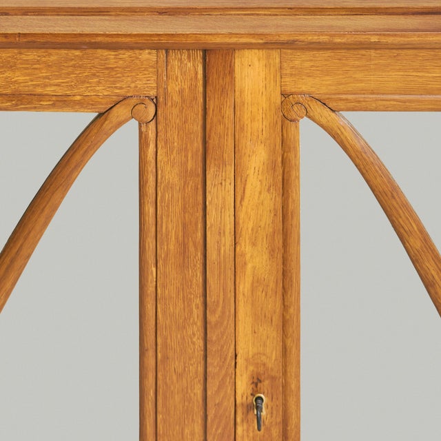 French Mirrored Oak Credenza, 1940s For Sale - Image 4 of 12