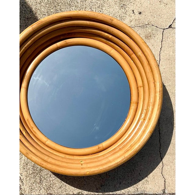 Vintage Bent Rattan Mirror For Sale - Image 12 of 12