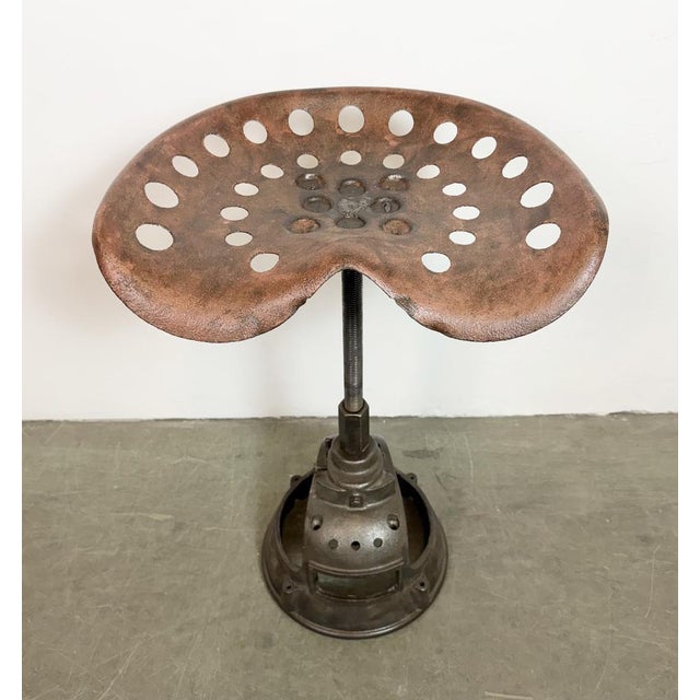 Vintage Industrial Swivel Chair, 1950s For Sale - Image 4 of 18