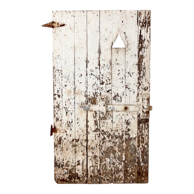Antique Painted Wood Door Chairish