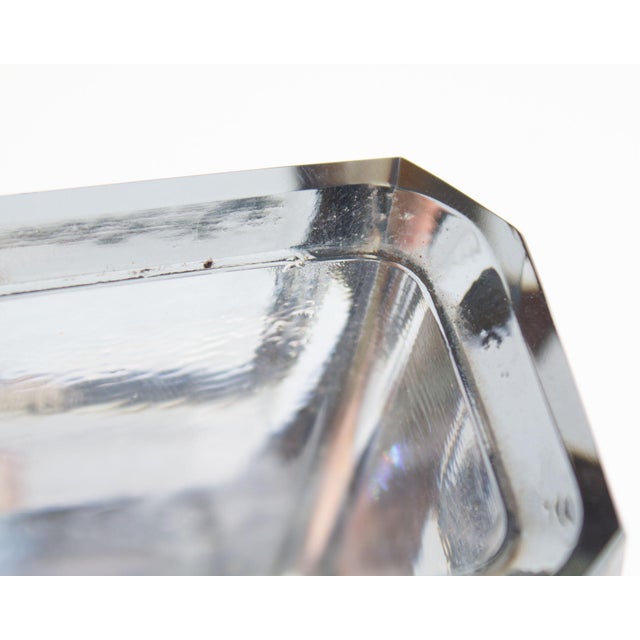 Mid-Century Modern Seguso Murano Italian Faceted Glass Vase For Sale - Image 3 of 6