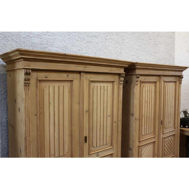 Farmhouse Cupboards, 1890s, Set of 2, in Restored conditions. Designed 1890 to 1919