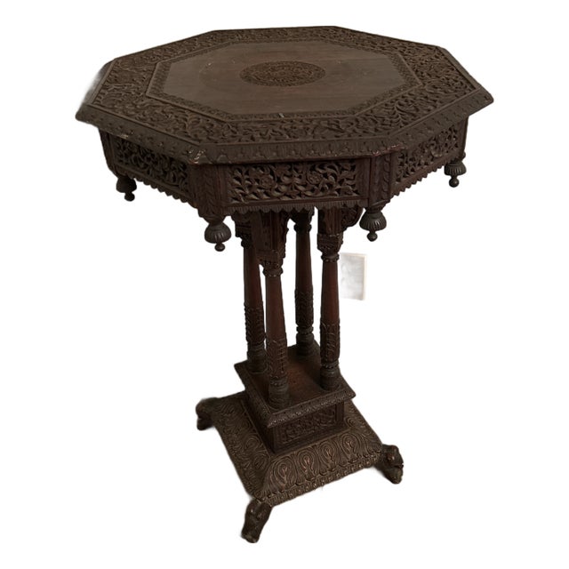 Antique Asian Lamp table For Sale