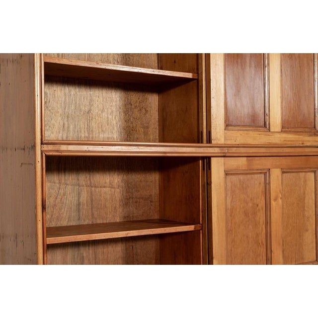 Large 19th Century English Pine Housekeepers Cabinet, 1890 For Sale - Image 11 of 18