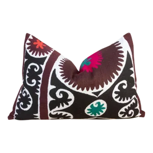 Durdona Gul Suzani Lumbar Pillow