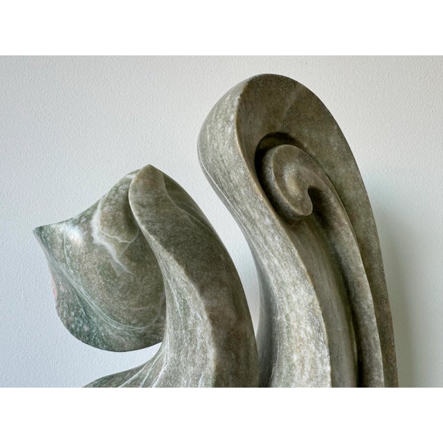 Vintage R. D. Applebaum Abstract Free- Form Hand-Carved Marble Sculpture/ Sold For Sale In Miami - Image 6 of 12