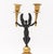 Empire Style Patinated and Gilt Metal Candelabra, Pair For Sale - Image 4 of 11