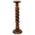 Gold Mid-Century Barley Twist Pedestal in Polished Walnut, 1960s For Sale - Image 8 of 8