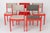 Mid-Century Modern Red Lacquered Beech Dining Chairs from Casala, Germany, 1950s, Set of 5 For Sale - Image 11 of 11