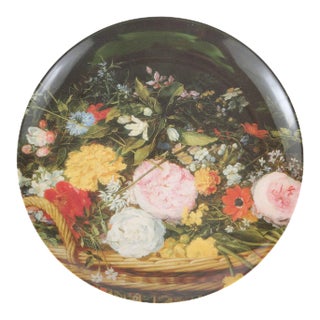 Siren Song Antwerp Floral Melamine Large Platter, 14" For Sale