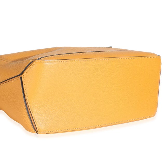 Yellow Grained Calfskin Small Puzzle Bag For Sale In New York - Image 6 of 9