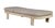 Eclipse Outdoor Solid Teak Wood Natural Look Sun Lounger - Grey Fabric For Sale - Image 10 of 11