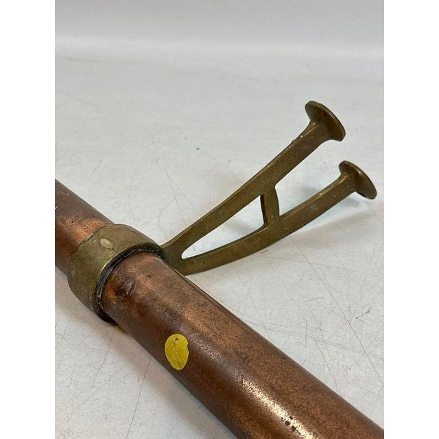 Vintage Copper & Brass Foot Rail For Sale In New York - Image 6 of 7
