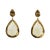 Large Drop-Shaped Earrings with Topazes on Silver, 2000s For Sale - Image 3 of 8