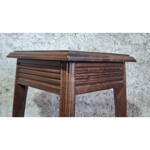 Early 20th Century Arts and Crafts English Two-Tier Plant Stand, 1900 For Sale - Image 5 of 8