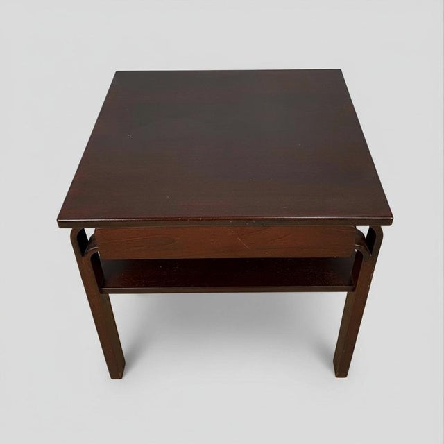 Nordic Side Tables in Wood, 1970s, Set of 2 For Sale - Image 11 of 13