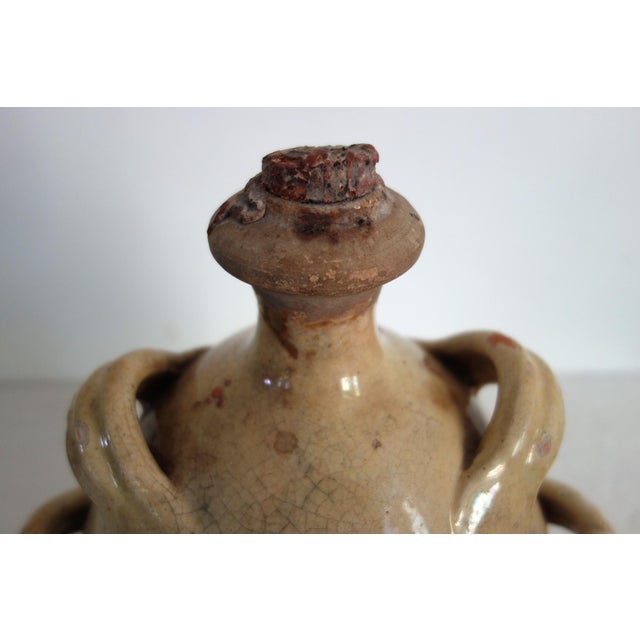 Rustic 19th Century Glazed Terracotta Jug, Provence For Sale - Image 3 of 16