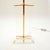 Vintage French Acrylic Glass and Brass Table Lamps, 1970, Set of 2 For Sale - Image 6 of 10